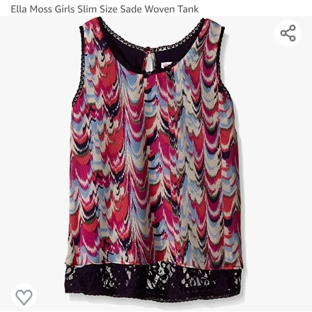 Ella Moss Girls Sade Woven Tank